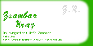 zsombor mraz business card